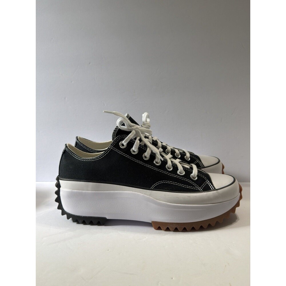 NEW CONVERSE Womens 11/Mens 9.5 Run Star Hike Low Black White Gum Shoes